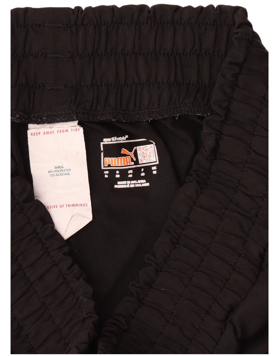 Puma Womens Tracksuit Trousers Joggers UK 12 Medium  Black Polyester