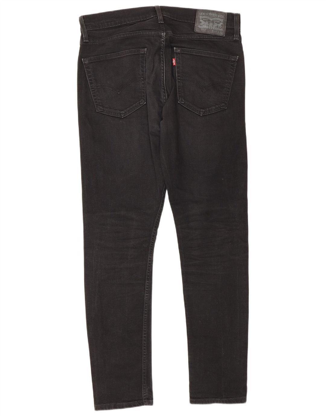 Levi's Mens 512 Slim Tapered Jeans W33 L32 Grey Cotton