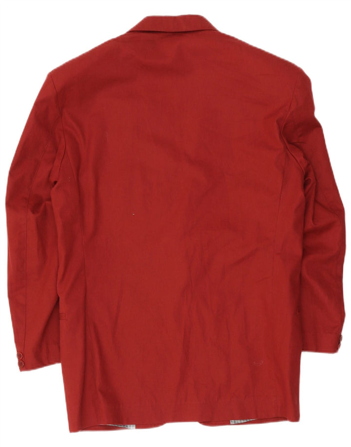 Wampum Mens 2 Button Blazer Jacket UK 36 Small Red Cotton