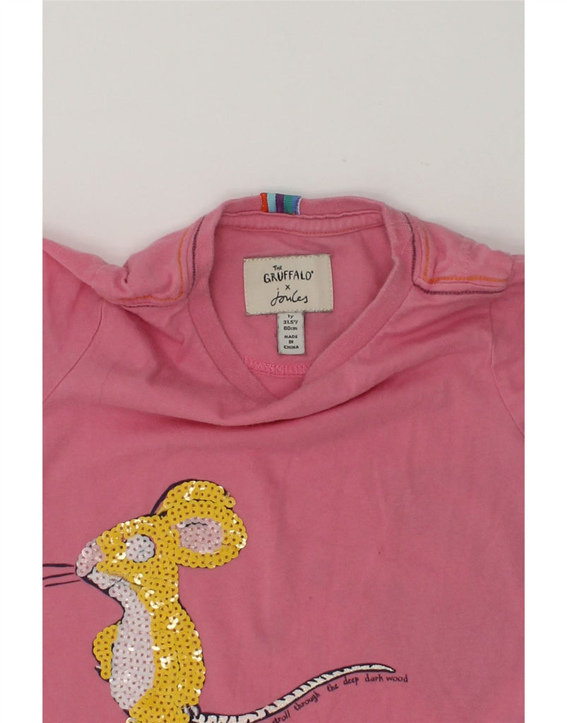 JOULES Baby Girls Graphic T-Shirt Top 12-18 Months Pink Animal Print | Vintage Joules | Thrift | Second-Hand Joules | Used Clothing | Messina Hembry 