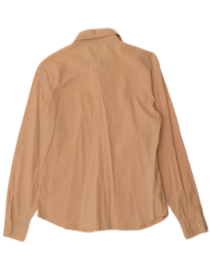 Benetton Womens Shirt UK 12 Medium Beige