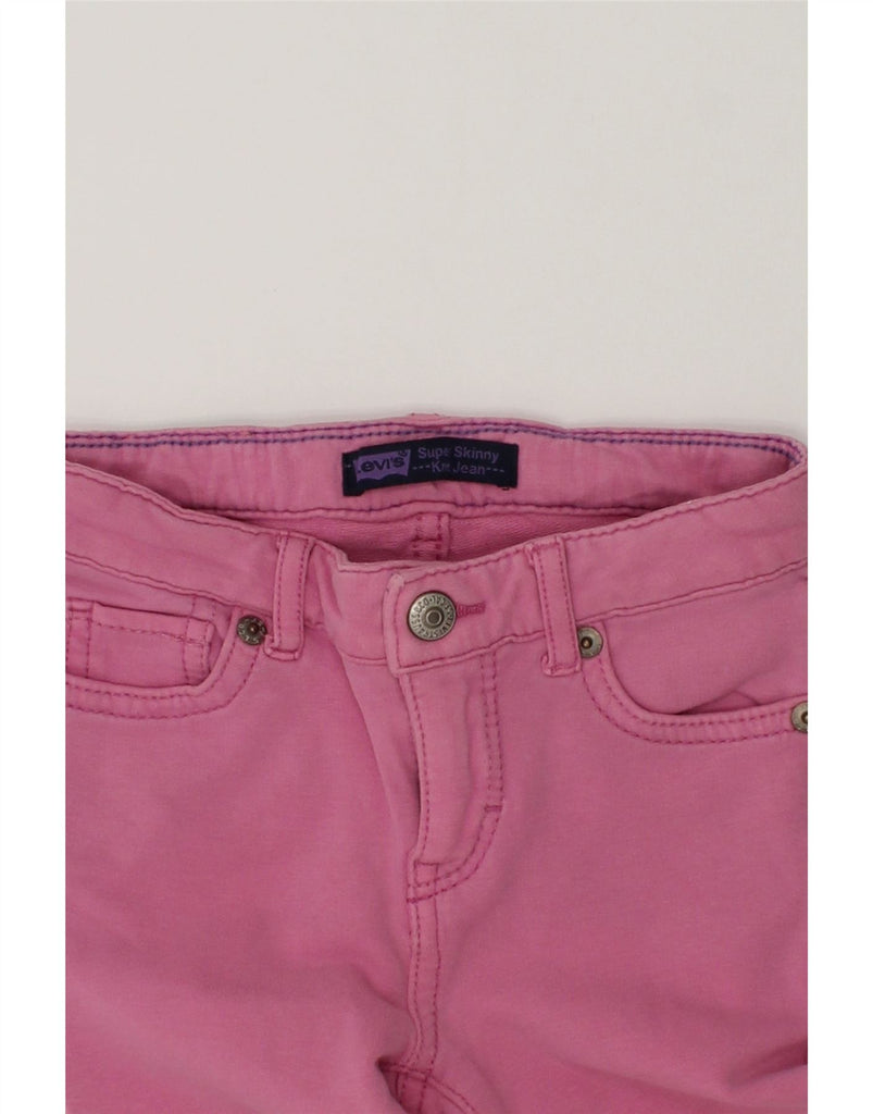 LEVI'S Girls Skinny Casual Trousers 3-4 Years W20 L17 Pink Cotton | Vintage Levi's | Thrift | Second-Hand Levi's | Used Clothing | Messina Hembry 