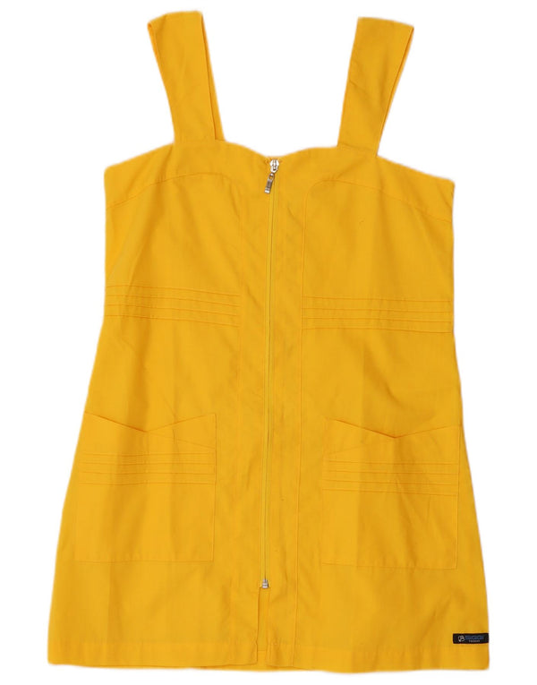Vintage Womens Sleeveless Sundress UK 10 Small Yellow