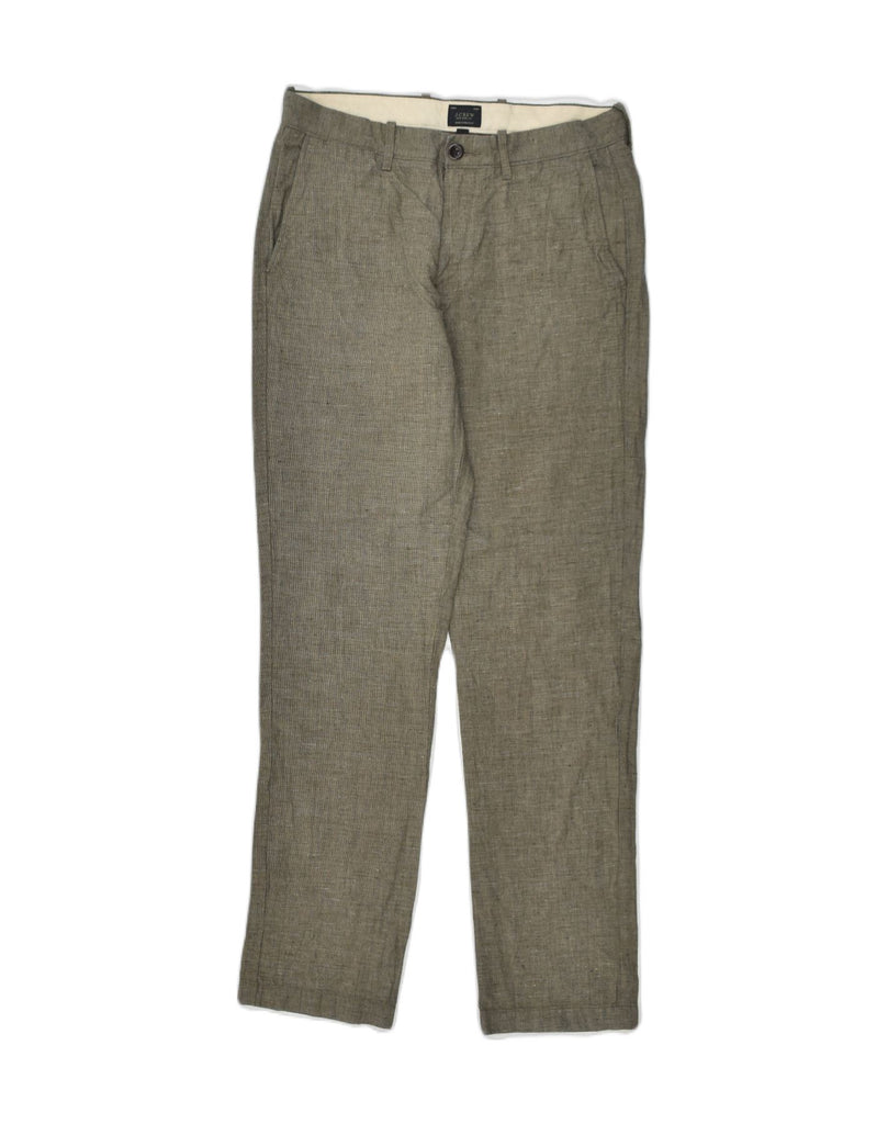 J. CREW Womens Slim Casual Trousers W29 L32 Grey Cotton | Vintage J. Crew | Thrift | Second-Hand J. Crew | Used Clothing | Messina Hembry 