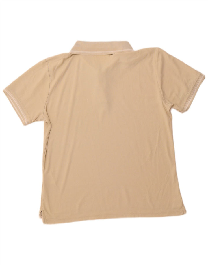 HELLY HANSEN Mens Polo Shirt Large Beige Polyamide