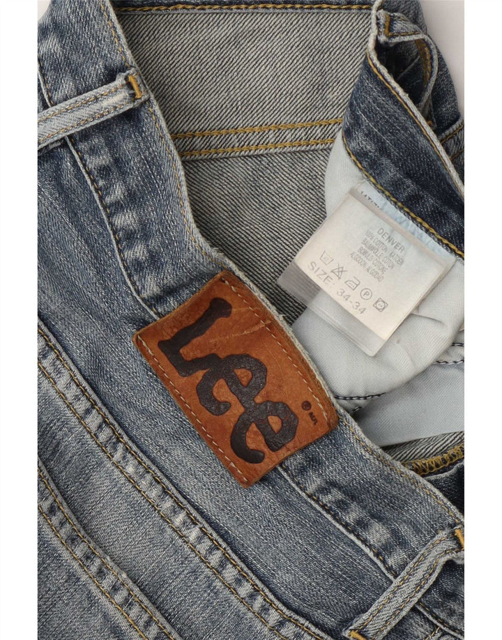 Lee Mens Denver Bootcut Jeans W34 L29 Blue Cotton