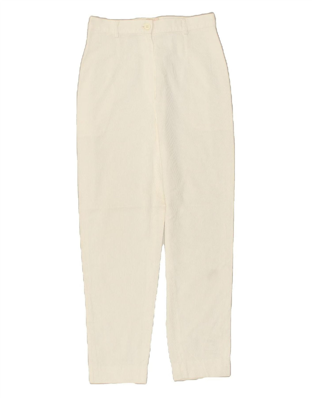 TOUCHE Womens Tapered Casual Trousers IT 44 Medium W28 L29  White | Vintage Touche | Thrift | Second-Hand Touche | Used Clothing | Messina Hembry 