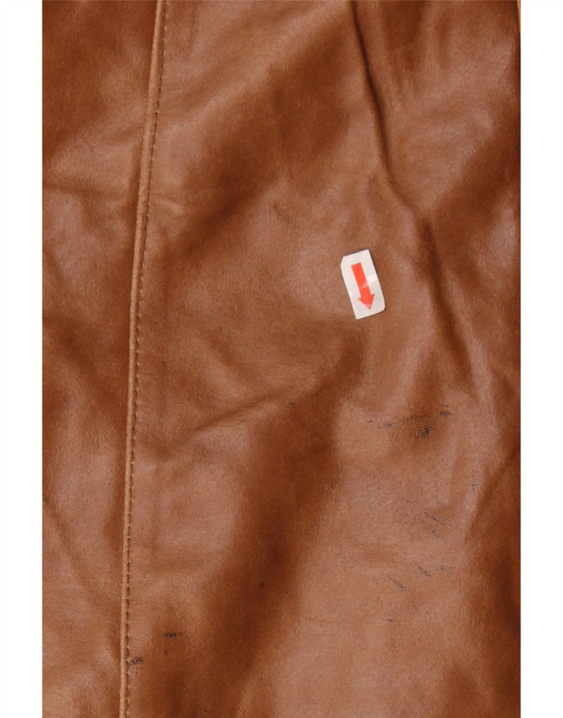 MASTERPELLE Womens Leather Coat UK 18 XL Brown Leather Vintage Masterpelle and Second-Hand Masterpelle from Messina Hembry 