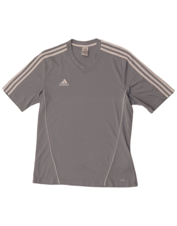 Adidas Mens T-Shirt Top Large Grey Polyester