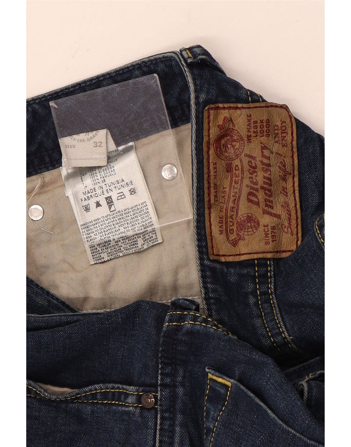 Diesel Mens Bootcut Jeans W32 L33 Blue Cotton