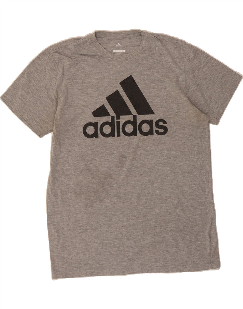 ADIDAS Mens Graphic T-Shirt Top Large Grey Polyester Vintage Adidas and Second-Hand Adidas from Messina Hembry 