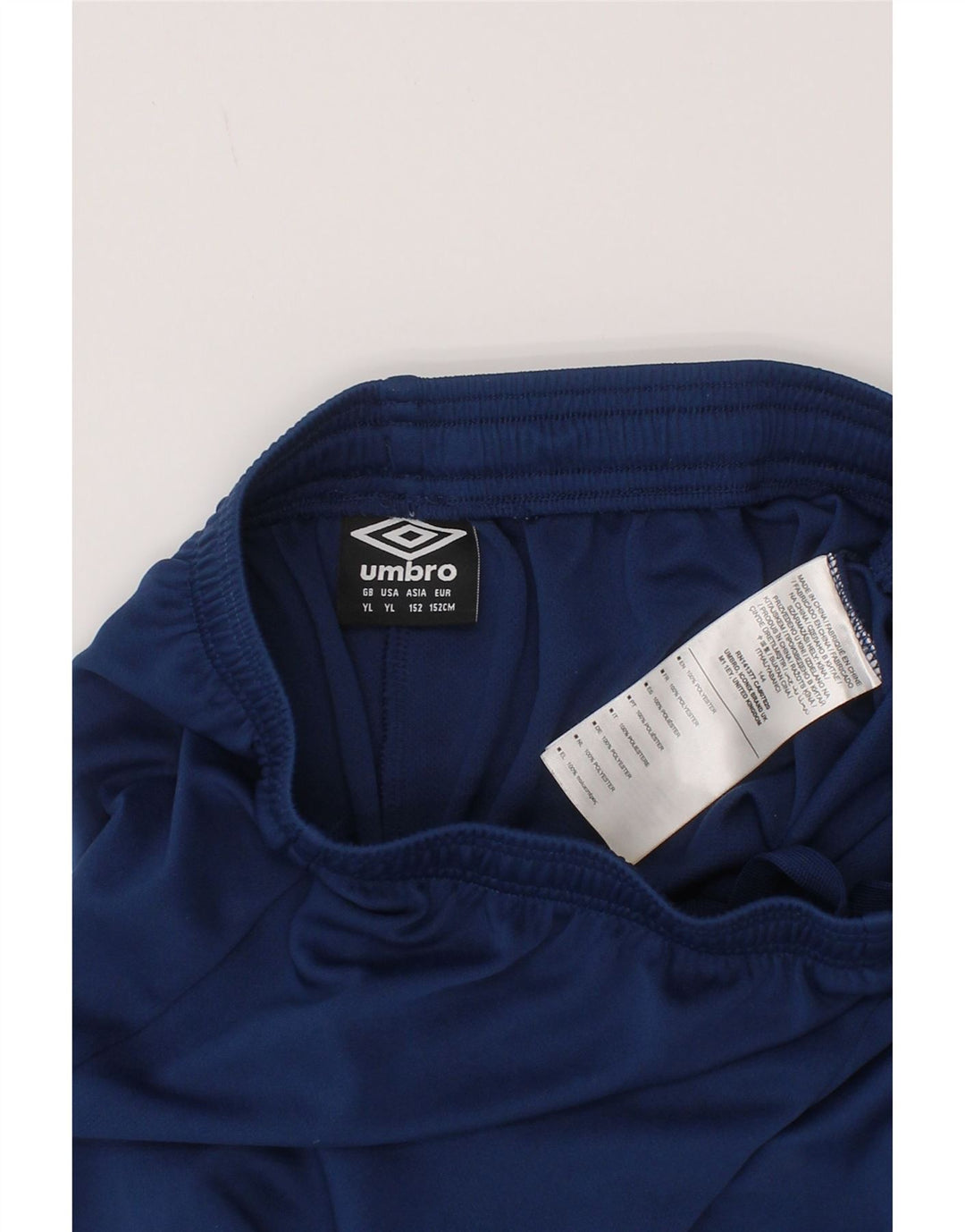 Umbro Boys Sport Shorts 11-12 Years Large Navy Blue Polyester