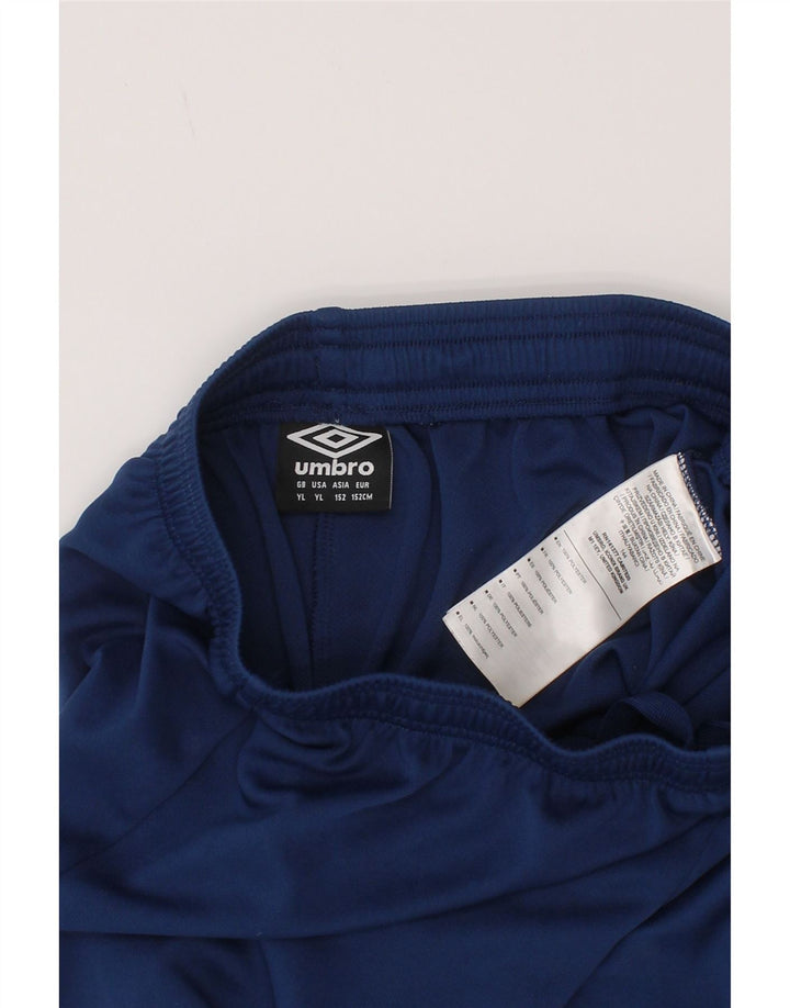 Umbro Boys Sport Shorts 11-12 Years Large Navy Blue Polyester
