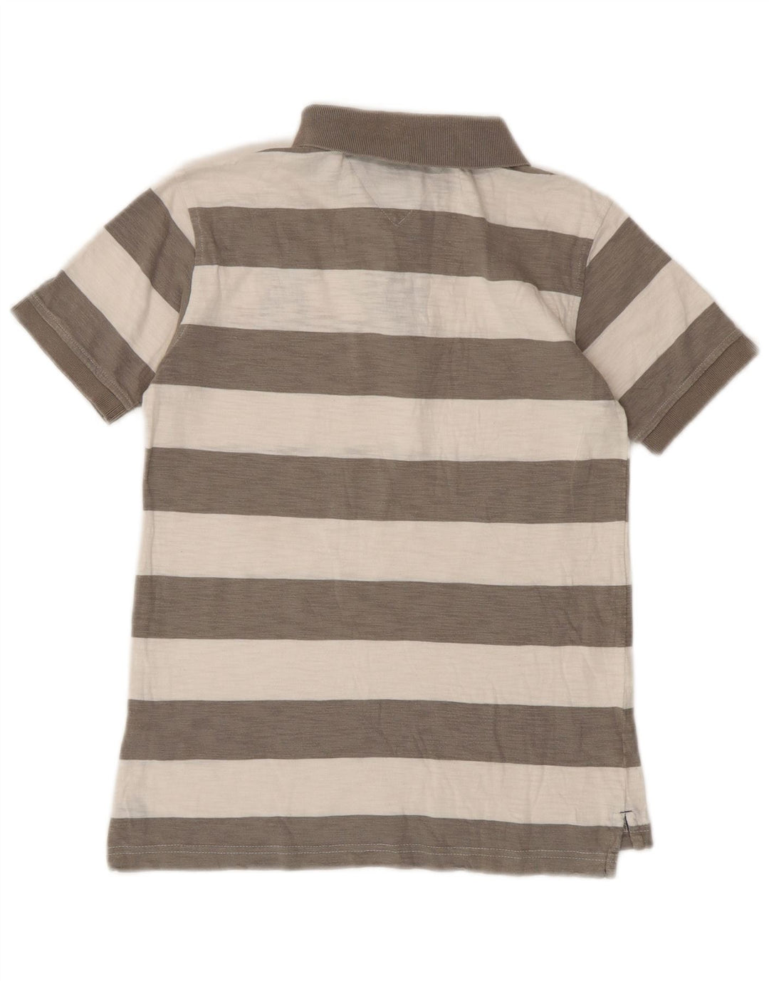 Tommy Hilfiger Boys Rugby Polo Shirt 12-13 Years Medium Grey Striped
