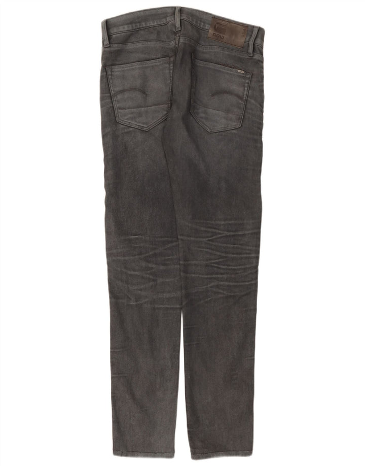 G-Star Mens 3301 Slim Jeans W31 L34 Grey Cotton