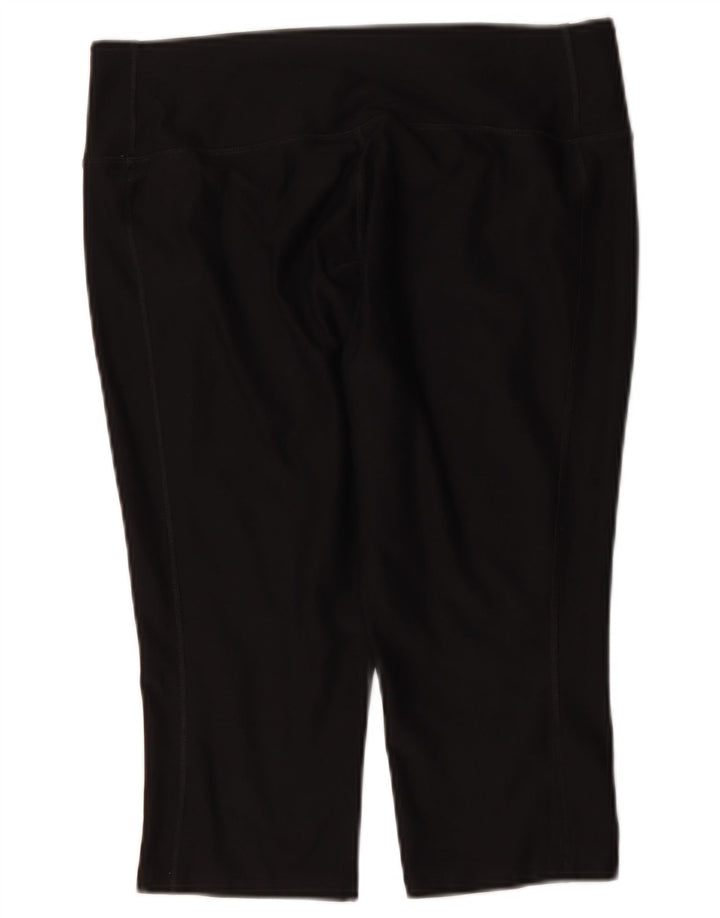 Nike Womens Dri Fit Capri Leggings UK 14 Large Black Polyester