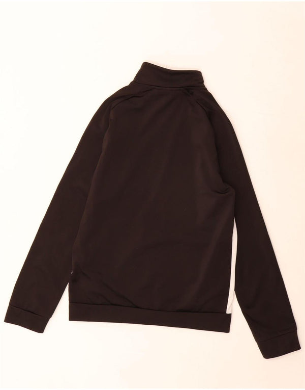 Puma Girls Graphic Tracksuit Top Jacket 11-12 Years Black Colourblock