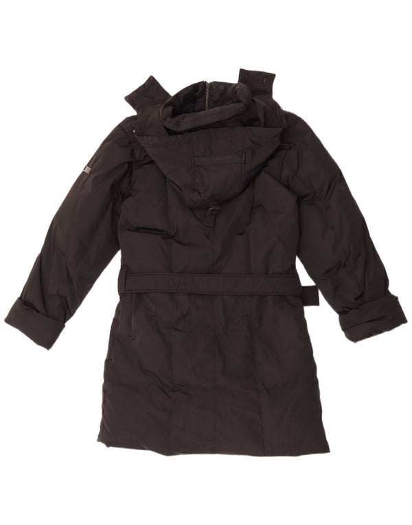 Canadiens Womens Hooded Padded Coat UK 16 Large Black Polyester