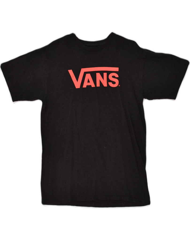 VANS Mens Graphic T-Shirt Top Medium Black Cotton | Vintage Vans | Thrift | Second-Hand Vans | Used Clothing | Messina Hembry 