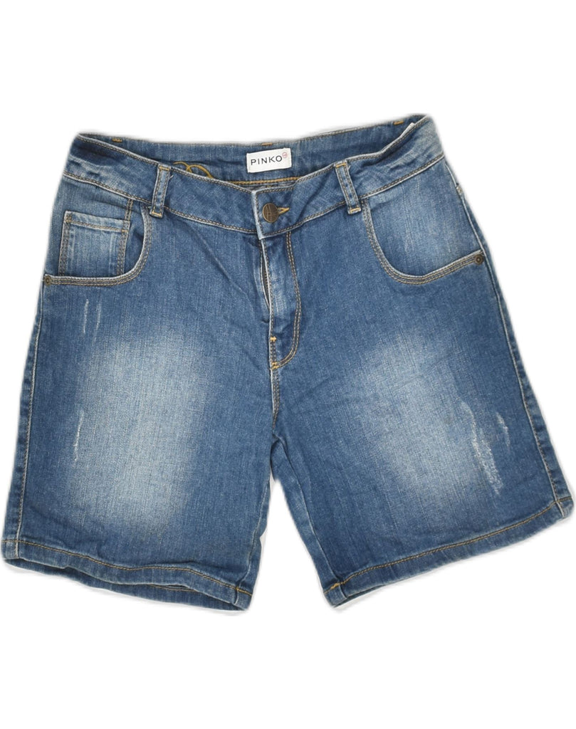 PINKO Girls Denim Shorts 13-14 Years XL W28 Blue Cotton | Vintage Pinko | Thrift | Second-Hand Pinko | Used Clothing | Messina Hembry 