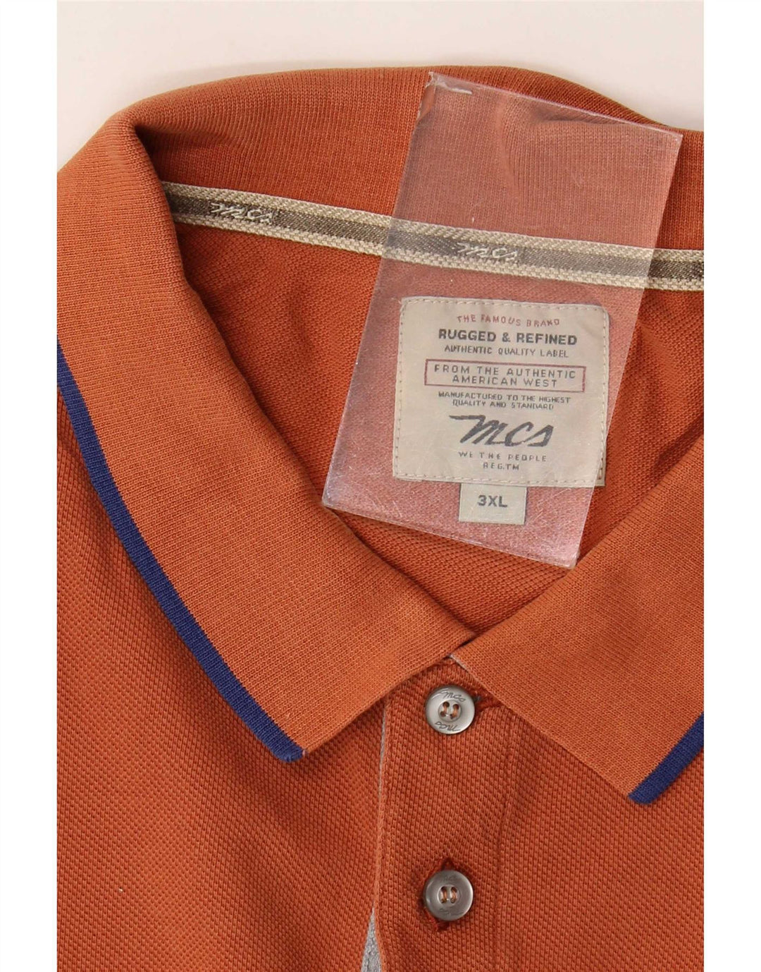 Marlboro Classics Mens Polo Shirt 3XL Brown Striped