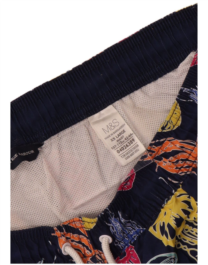 Marks & Spencer Mens Blue Harbour Swimming Shorts 2XL Navy Blue