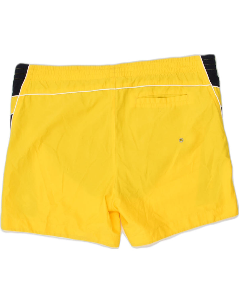 CHAMPION Mens Sport Shorts XL Yellow Colourblock Polyester | Vintage Champion | Thrift | Second-Hand Champion | Used Clothing | Messina Hembry 