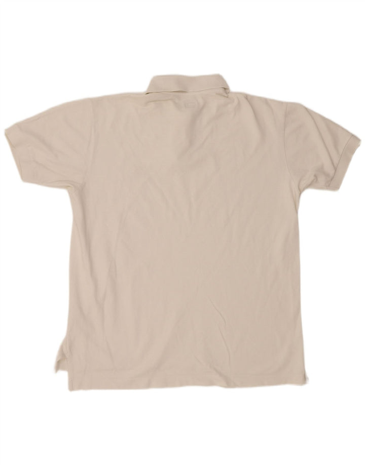 Calvin Klein Mens Polo Shirt Large White Cotton