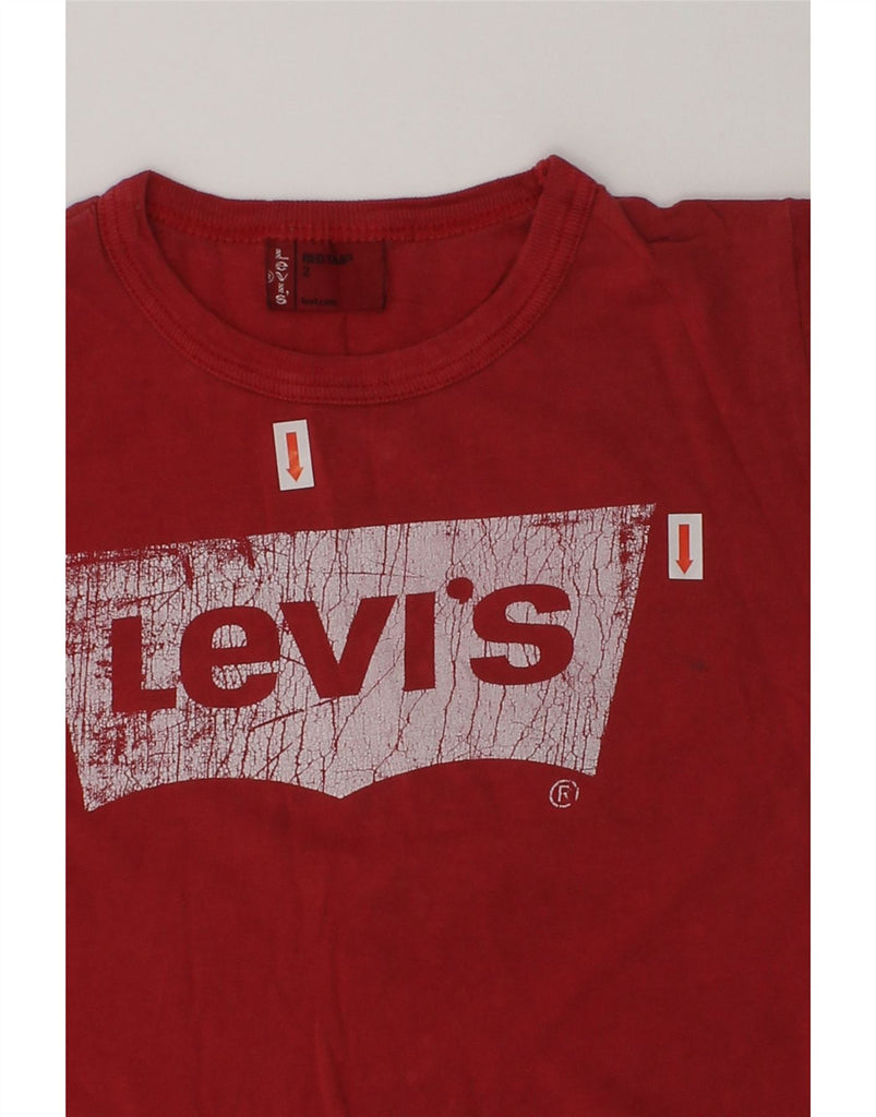 LEVI'S Baby Boys Graphic T-Shirt Top 18-24 Months Red Cotton | Vintage Levi's | Thrift | Second-Hand Levi's | Used Clothing | Messina Hembry 