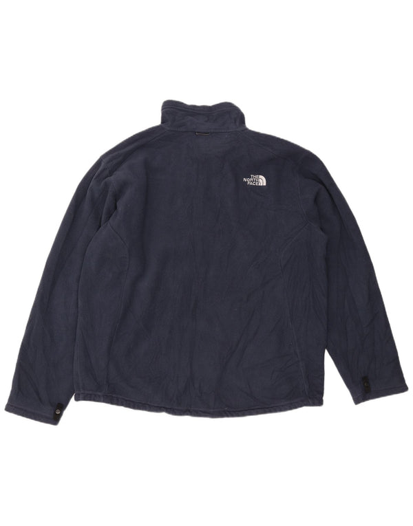 The North Face Mens Liner Fleece Jacket UK 40 Large Navy Blue Polyester
