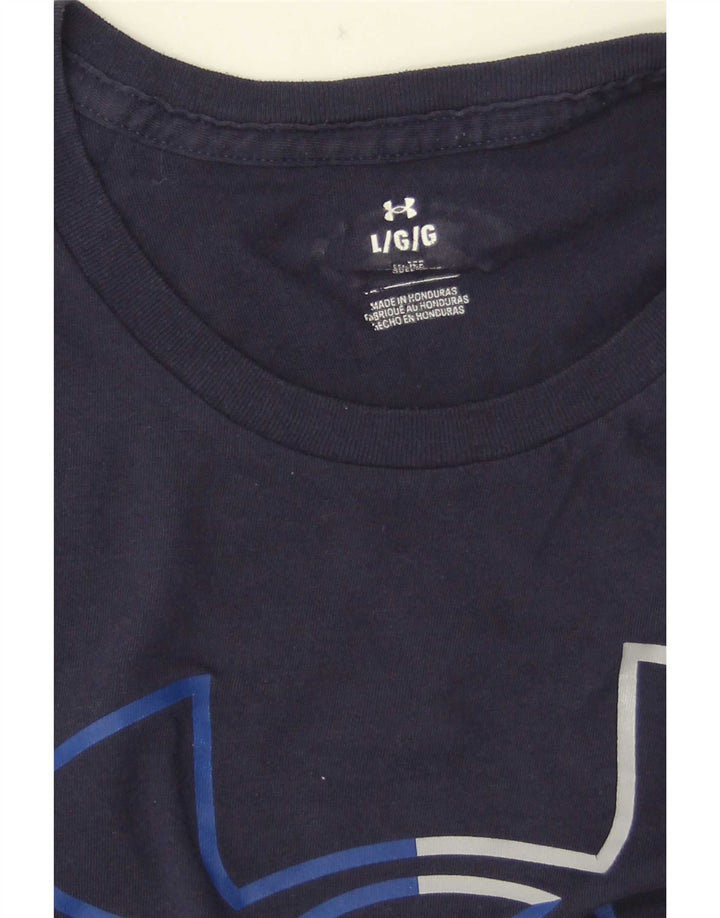 Under Armour Mens Graphic T-Shirt Top Large Navy Blue