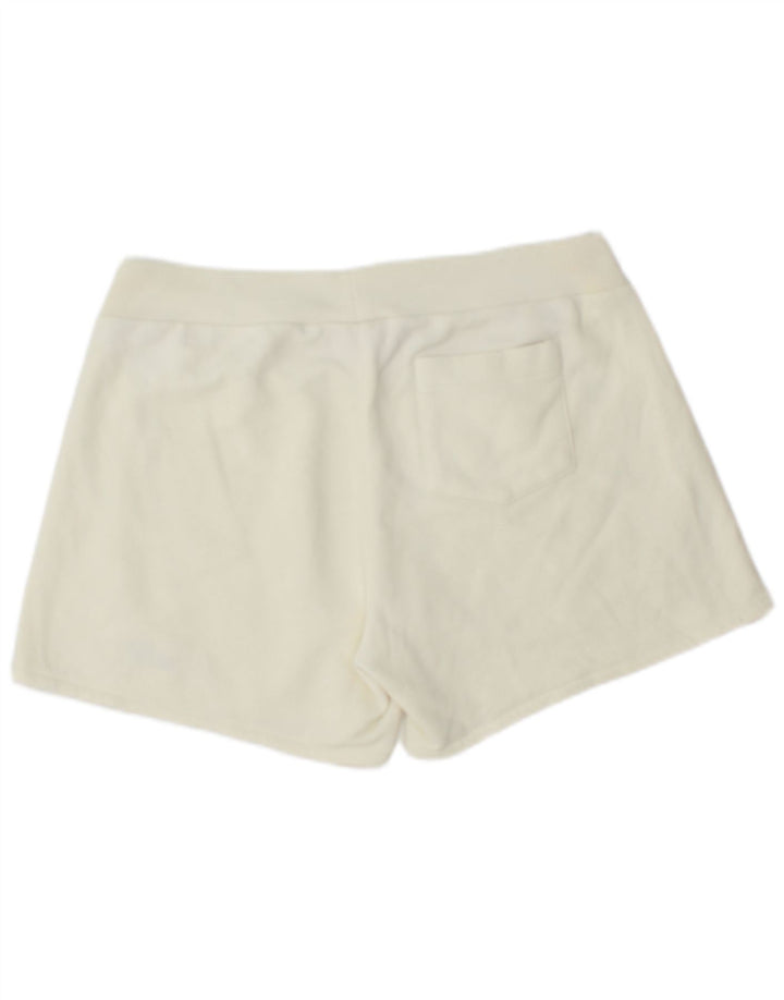 PUMA Womens Sport Shorts UK 14 Large  Off White