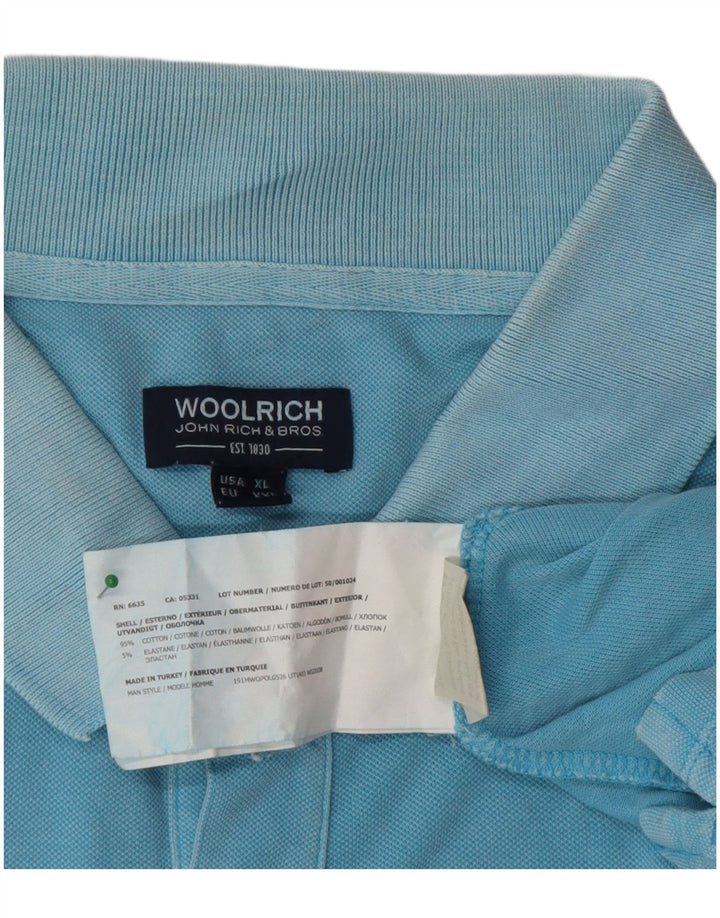 Woolrich Mens Polo Shirt 2XL Blue Cotton
