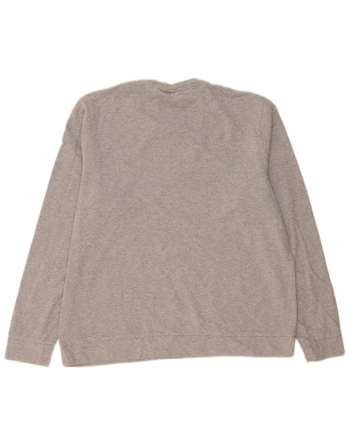 Fila Mens Sweatshirt Jumper XL Grey Cotton
