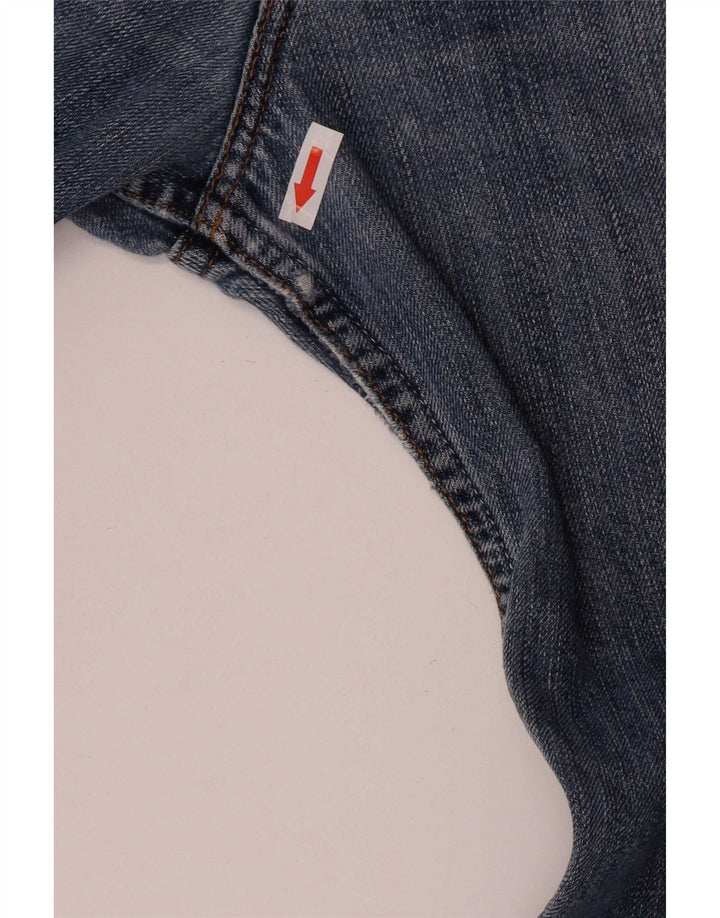 Levi's Mens Cropped Straight Jeans W38 L26 Blue Cotton