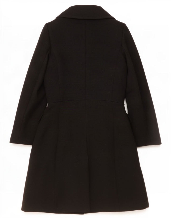 Max & Co. Womens Overcoat UK 10 Small Black Acetate