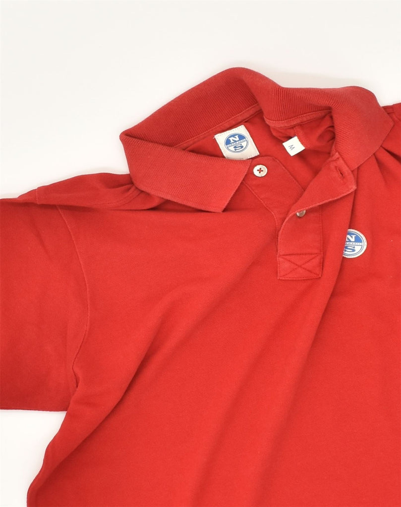 NORTH SAILS Mens Polo Shirt Medium Red Cotton | Vintage North Sails | Thrift | Second-Hand North Sails | Used Clothing | Messina Hembry 