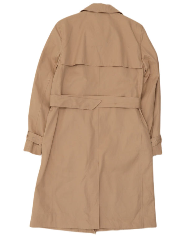 Marks & Spencer Womens Double Breasted Trench Coat UK 10 Small Beige