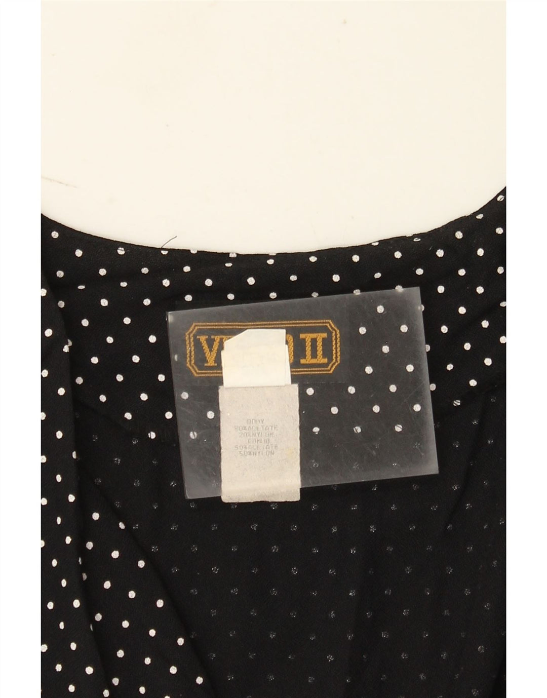 Vintage Womens Sleeveless Jumpsuit UK 12 Medium  Black Polka Dot Acetate