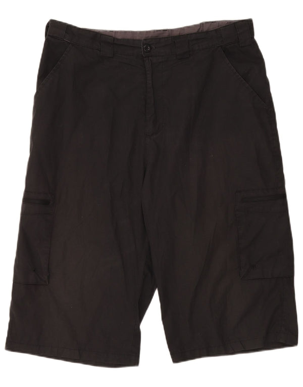 Mountain Warehouse Mens Cargo Shorts W34 Large  Black Polyester