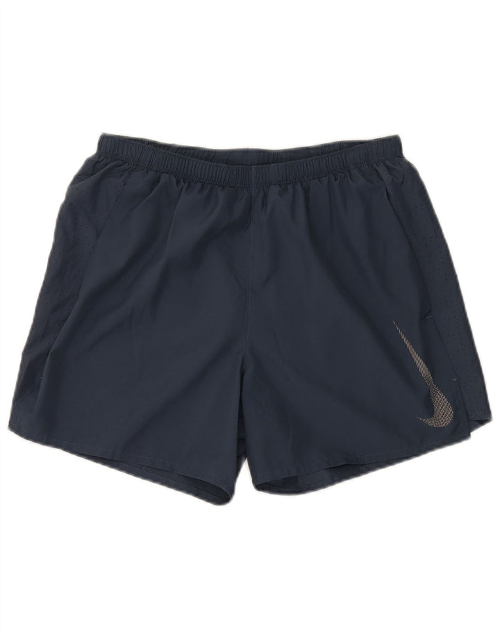 Nike Mens Dri Fit Sport Shorts Medium Navy Blue Polyester