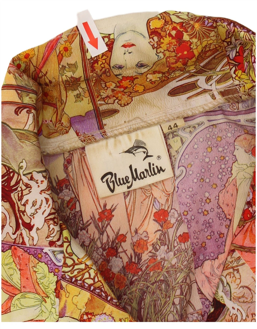 VINTAGE Womens Graphic 4 Button Blazer Jacket IT 44 Medium Multicoloured