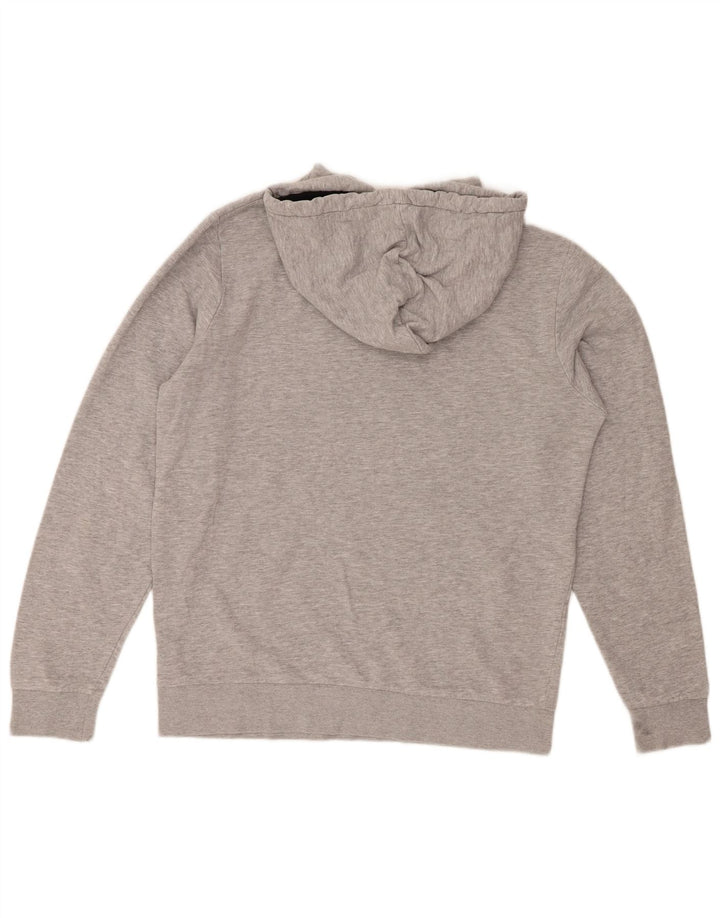 Jack & Jones Mens Graphic Hoodie Jumper Large Grey Colourblock