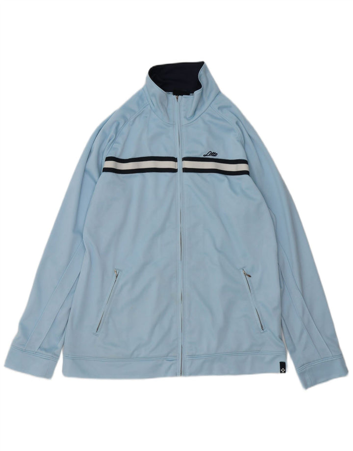 Lotto Womens Tracksuit Top Jacket UK 20 2XL Blue