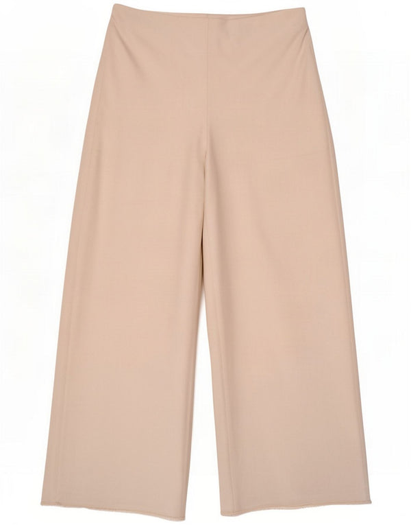 Zara Womens Wide Leg Casual Trousers Large W30 L30 White