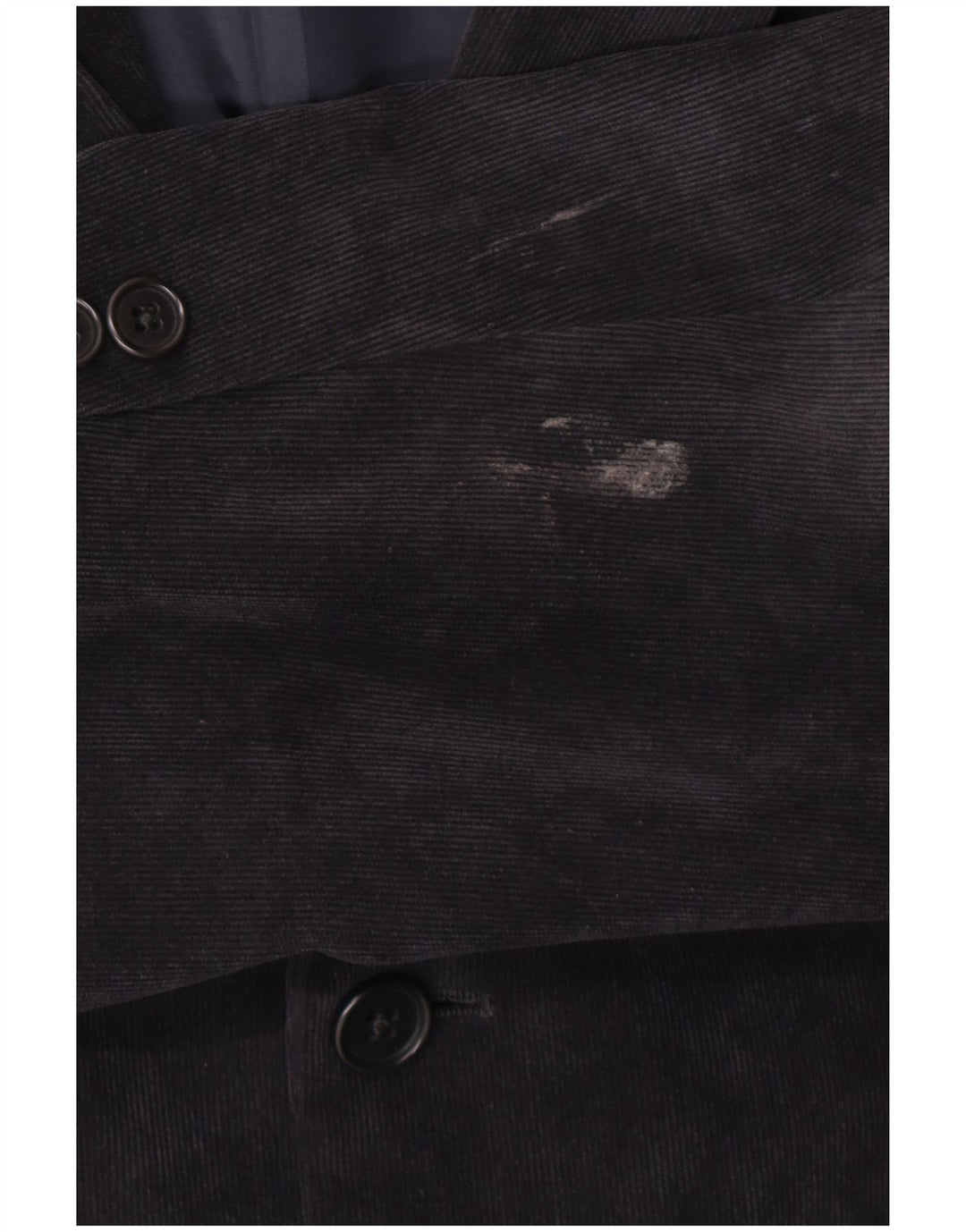 Armani Collezioni Mens 2 Button Corduroy Blazer Jacket IT 58 3XL Navy Blue