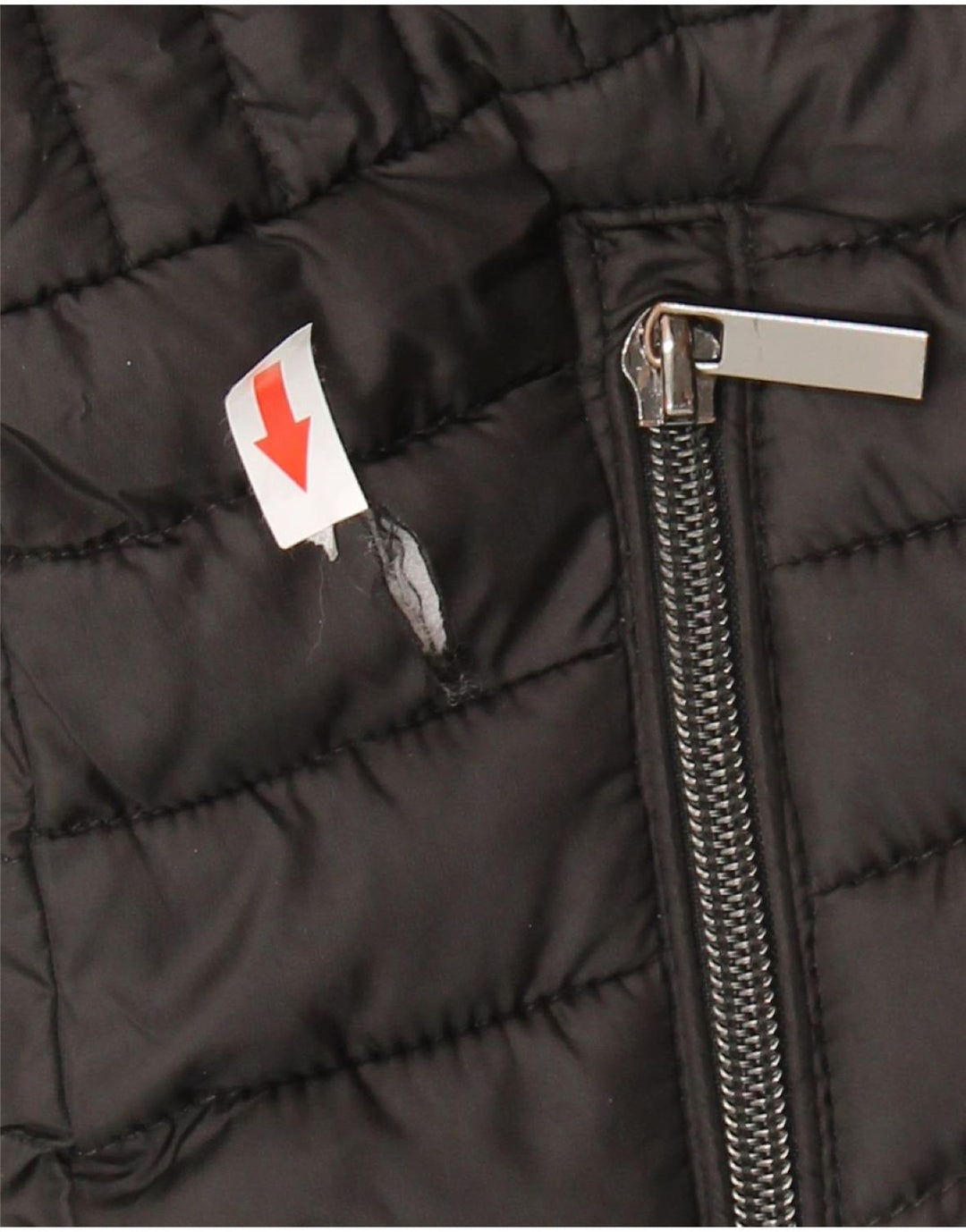Zara Womens Hooded Padded Jacket UK 10 Small Black Polyester
