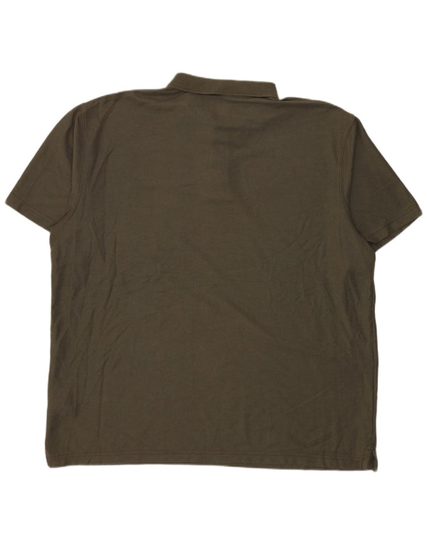 Carhartt Mens Loose Fit Polo Shirt XL Khaki Polyester