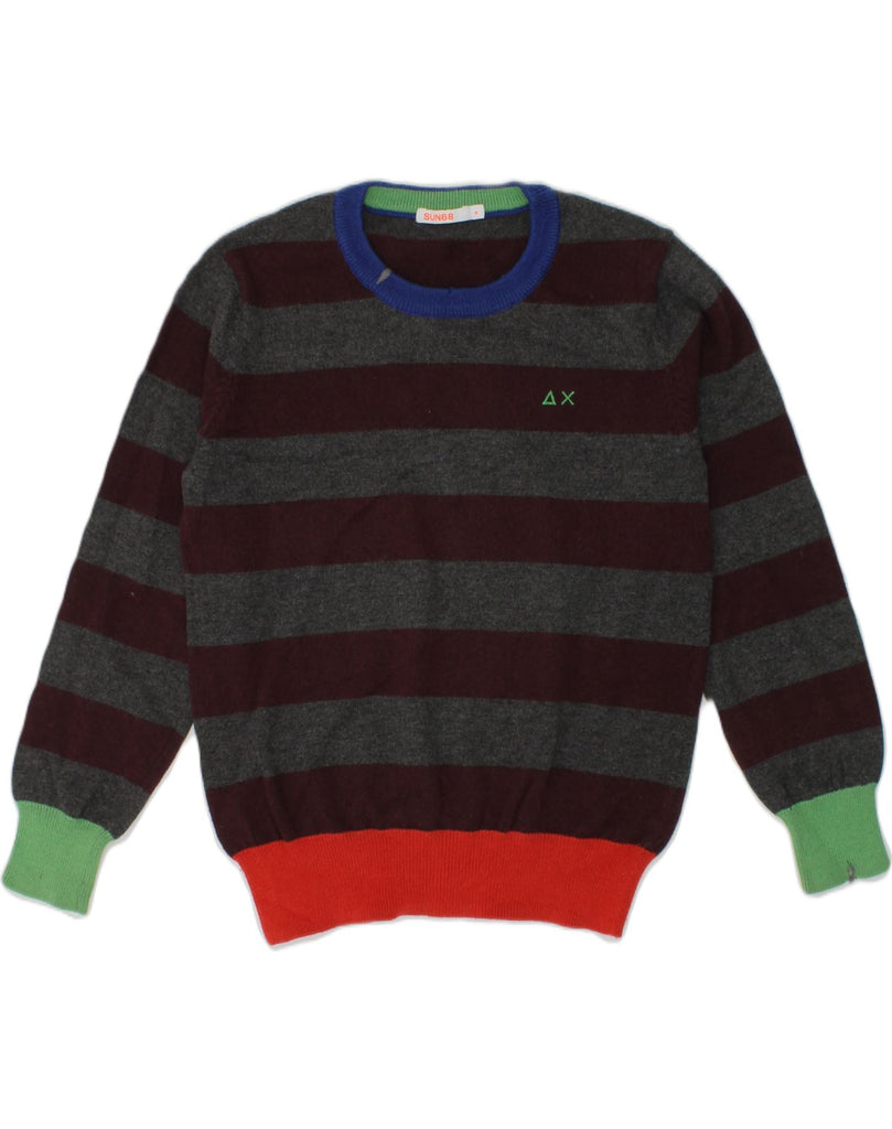 SUN68 Boys Crew Neck Jumper Sweater 3-4 Years Multicoloured Striped Wool | Vintage Sun68 | Thrift | Second-Hand Sun68 | Used Clothing | Messina Hembry 