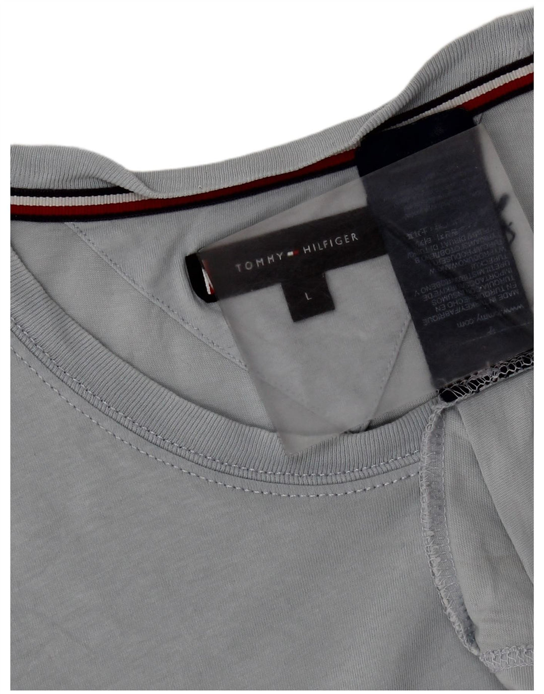 Tommy Hilfiger Mens T-Shirt Top Large Blue Cotton
